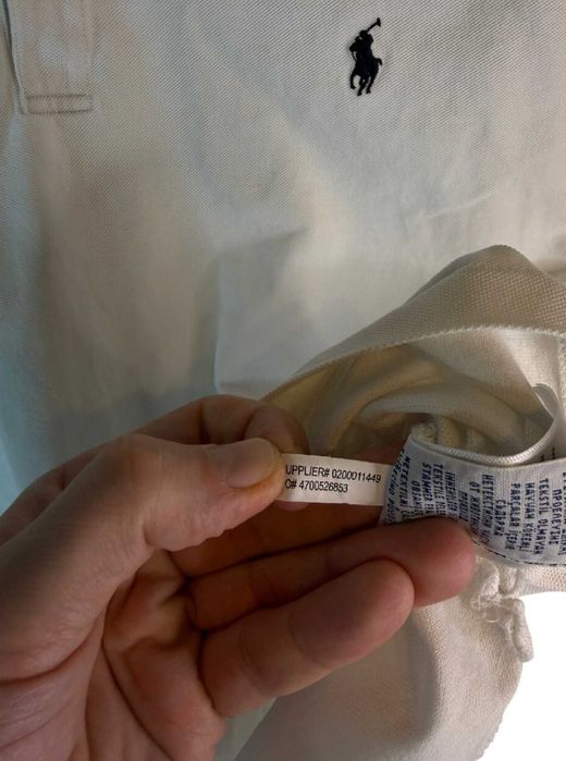 Koszulka polo Ralph Lauren Biała logo XL