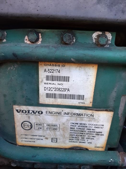 Продам двигун Volvo FH 12. 420 Євро 3
