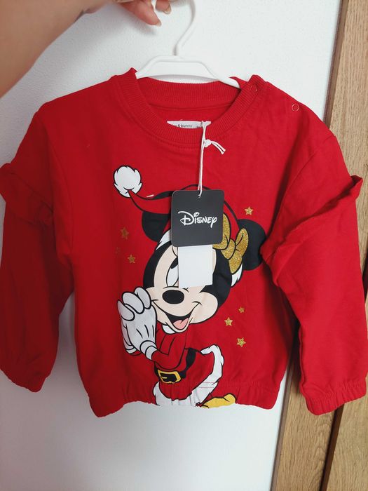 Czerwona bluza myszka minnie sinsay 2-3l 92-98 cm nowa