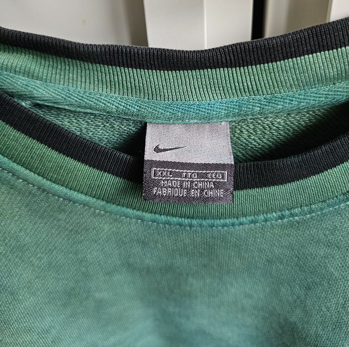 Nike bluza boxy XXL zielona diy streetwear