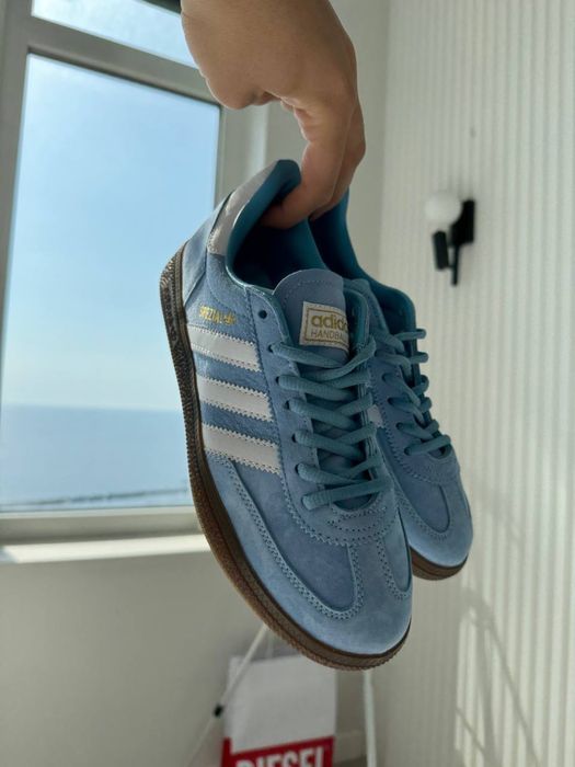 Adidas Spezial Hanball Light Blue кросівки адідас спеіал адідас спешл блакитні