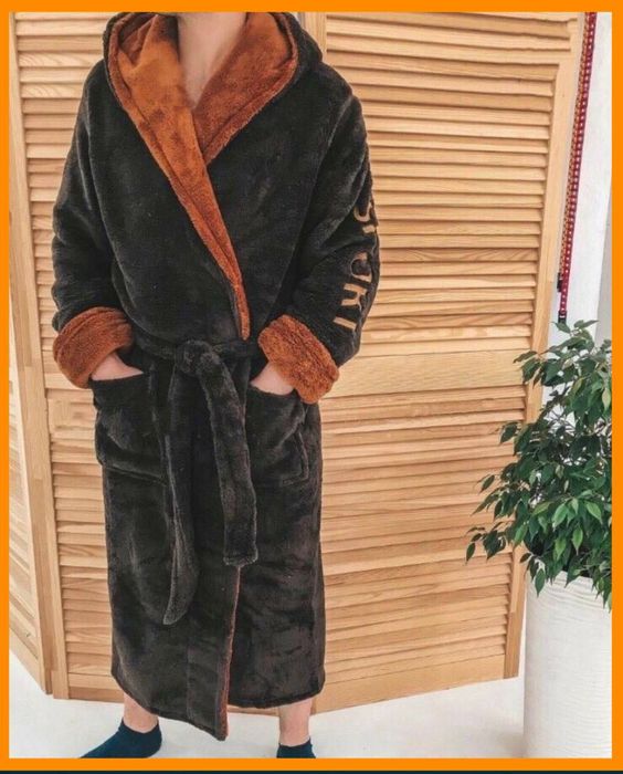 Хит 2025 Домашний теплый мужской махровый халат 46-64, чоловічий зима