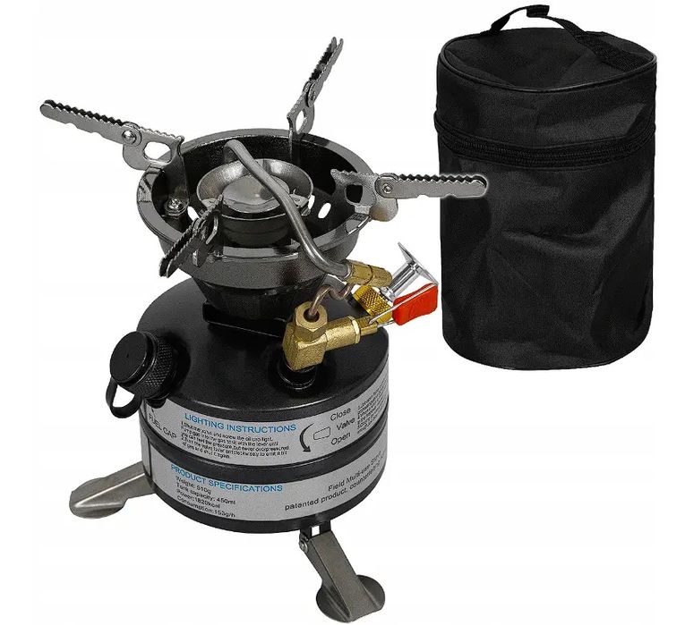 Бензиновий універсальний туристичний примус піч BRS-12A