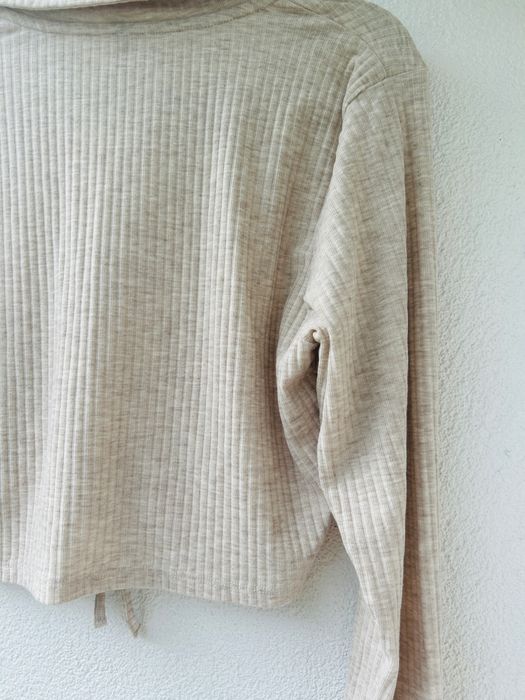 Only prazkowana bluzka crop top bolerko