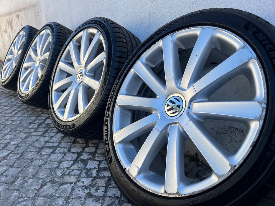 Jantes originais 18” Vw com pneus Michelin novos