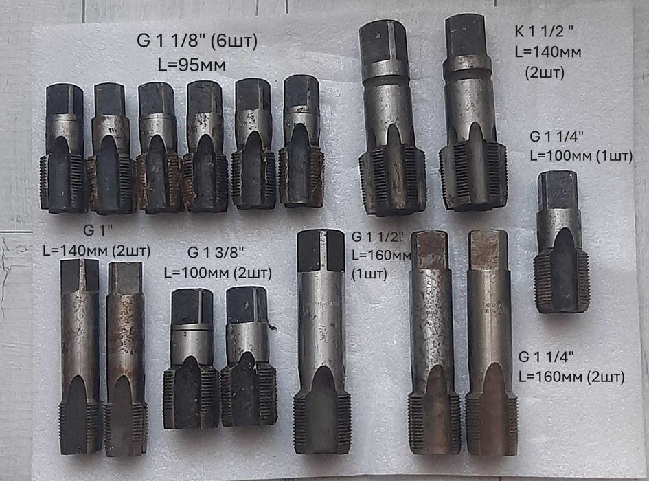 Мітчики трубні, метчики трубные СССР