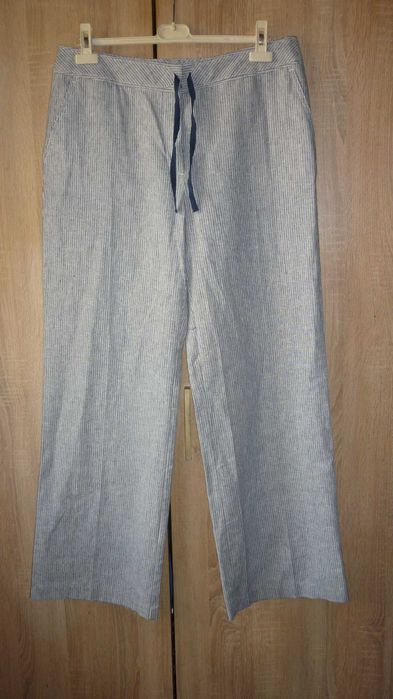 Marks & Spencer lniane spodnie nowe  r; 44 long