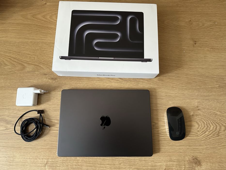 Macbook Pro 14 M4/16gb/512gb - 6 cykli baterii. Jak Nowy!
