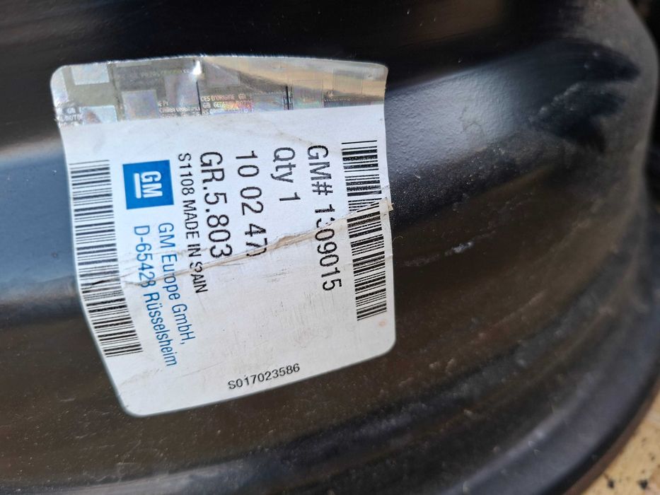 Felgi stalowe 5x110 15 Cali Opel Astra H Combo Meriva Vectra Zafira