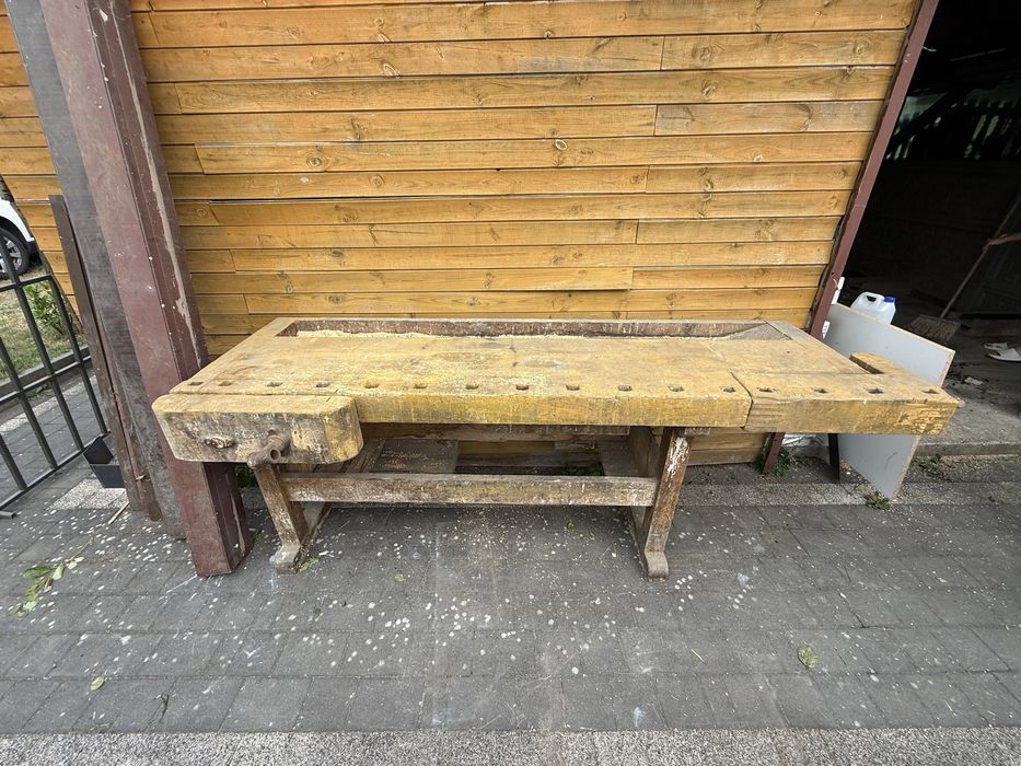 Stół stolaraski zabytkowy