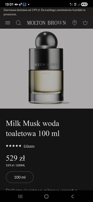 Molton Brown Milk Musk  100ml