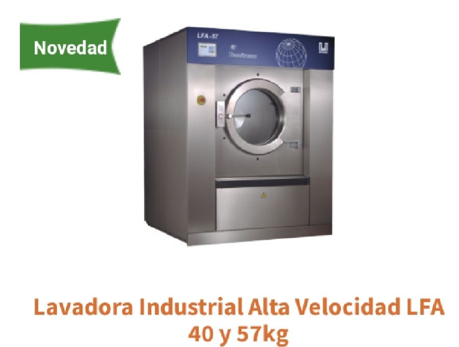Lavadora têxtil industrial 40/63 kg limpeza a seco e Self service