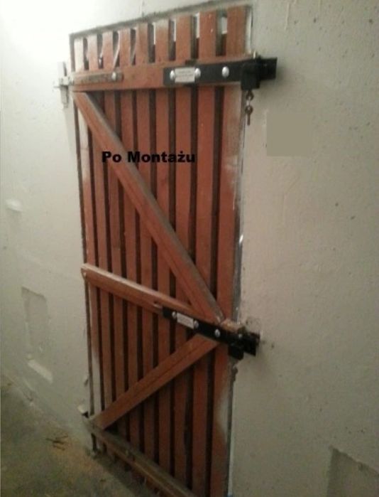 Komplet do zabezpieczenie piwmicy, płaskowników, uchwyt, kłódka GERDA