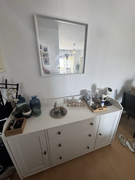 Aparador HAUGA IKEA branco 140 x 84 cm