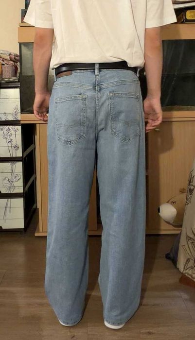NEXT Baggy Fit W32 L29 світло-блакитні