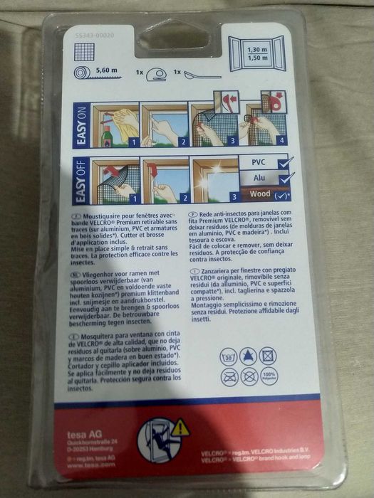 Tesa - Rede anti-mosquitos COMFORT PARA JANELAS