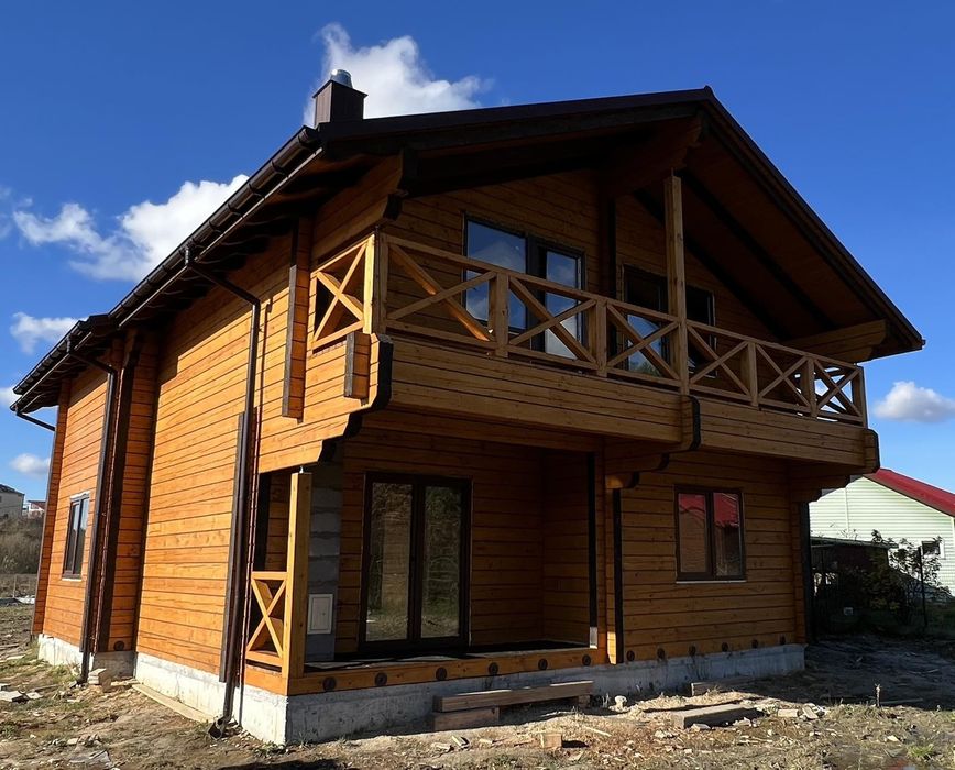 Будуємо дерев'яні будинки з профільованого, клеєного бруса...