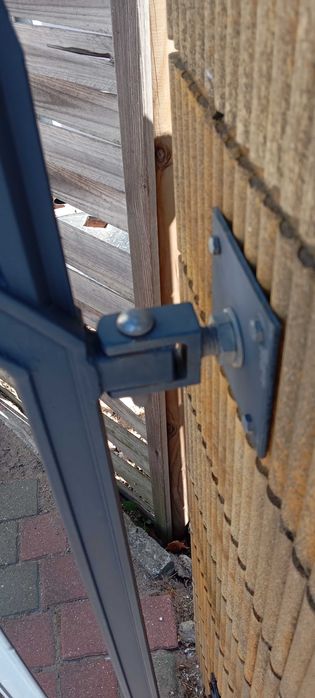 Ogrodzenie metalowe 8 przęseł, furtka, brama 2 skrzydłowa