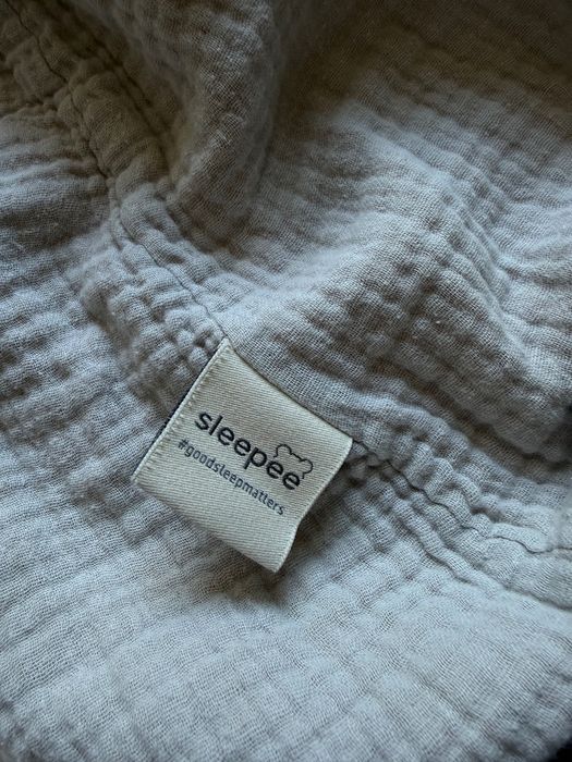 Śpiworek muślinowy Sleepee, musztardowy, 100% bawełna