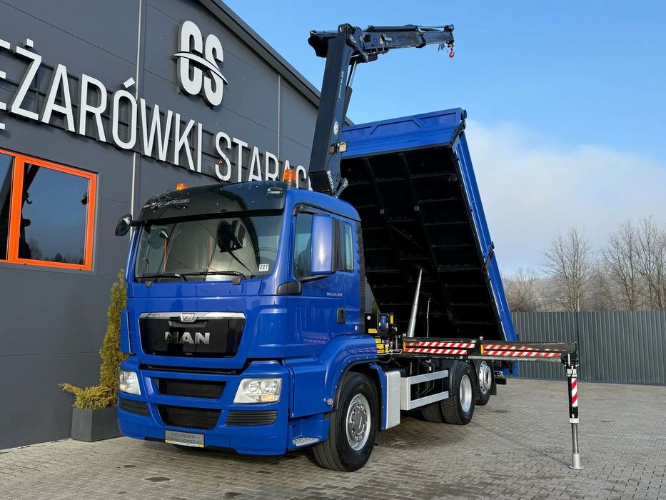 MAN TGM TGS TGX 26.360 // E5 // 6x2 6x4 // WYWROTKA 3-S // HMF 1420 K2 // kipper, krane, crane, żuraw, dźwig, wywrot  TGM TGS TGX 26.360 // E5 // 6x2 6x4 // WYWROTKA 3-S // HMF 1420 K2 //