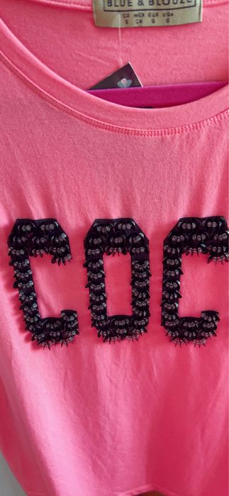 T-shirt rosa “COCO” Blue & Blouze