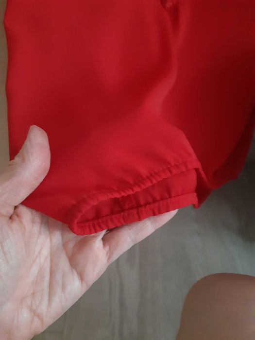 Czerwona szyfonowa bluzka Orsay r 36