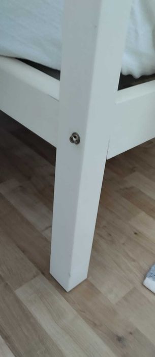 Cama madeira branca + Colchão