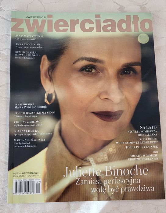 Zwierciadło wrzesień 2024 09/2024 Juliette Binoche