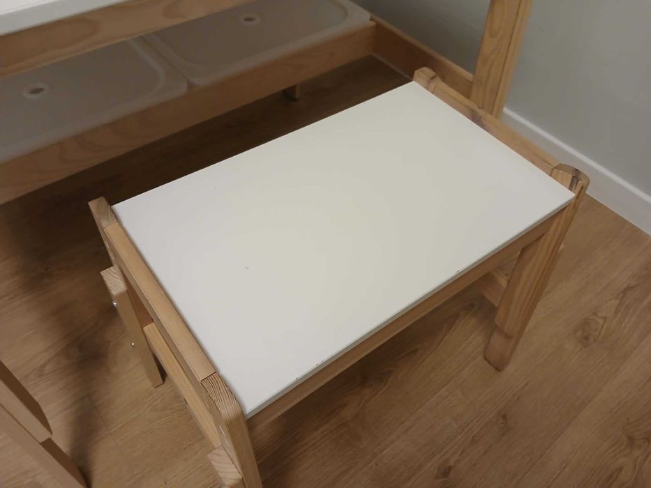 IKEA Flisat biurko dziecięce regulowane + ławka + Trofast