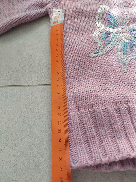 Sweter golf dziewczęcy