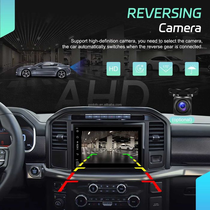 RÁDIO ANDROID 13 FORD F150 (4/64GB) 7" | Wireless CarPlay/Android Auto