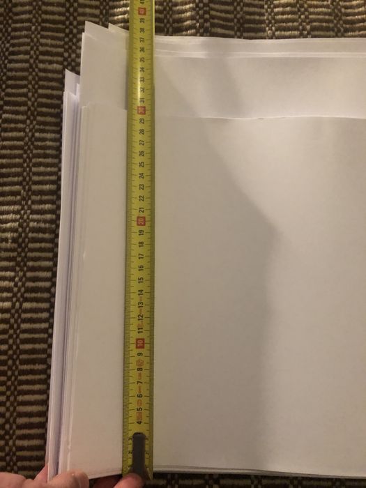 Tiras de papel A3 e  tamanho variavel