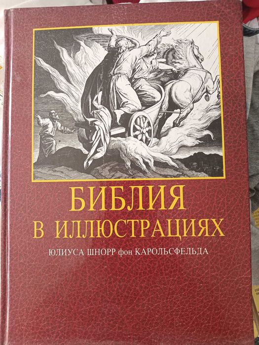 Библия , большая книга 30:21см текст 254 стр, черно белые иллюстрации.