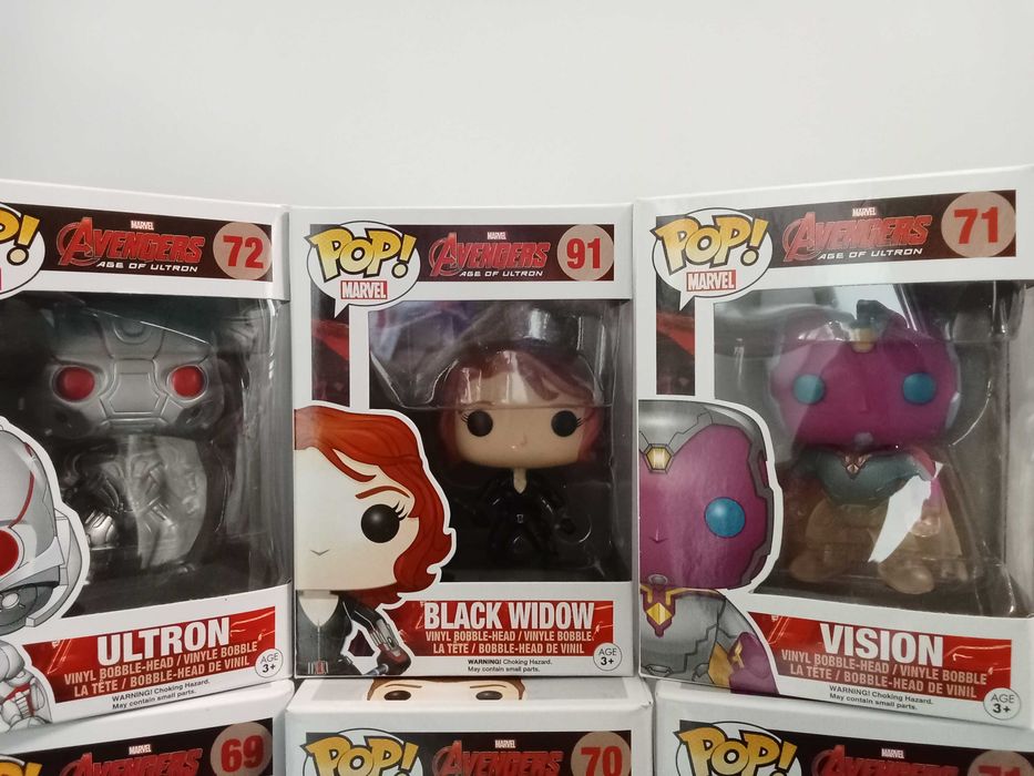 Funko POP Avengers Marvel Vision Hulk Thor Ultron Black Widow Мстители
