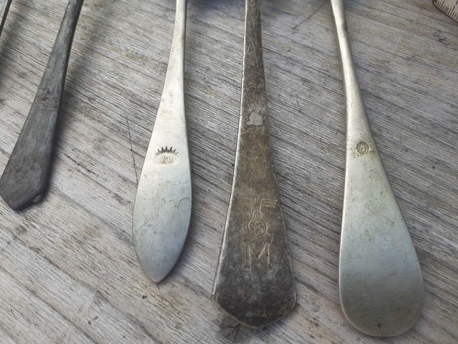 Stare sztućce lyzka widelec