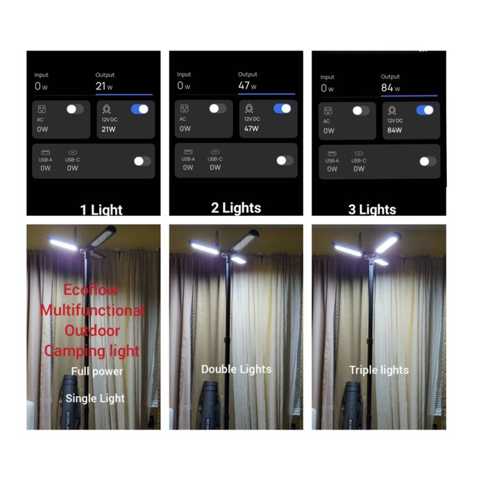 Кемпінговий телескопічний ліхтар-світильник EcoFlow Camping Light