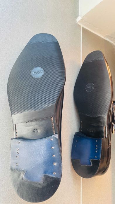 Novos sapatos masculinos com fivela dupla da Melvin & Hamilton