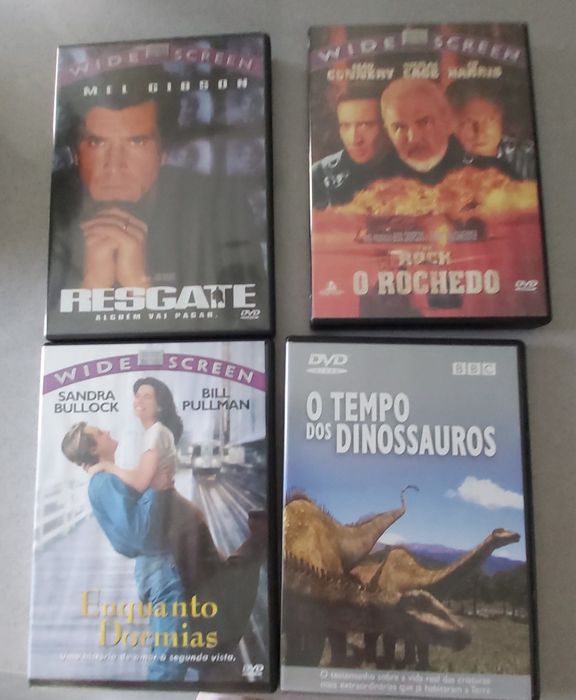 DVDs diversos como novos