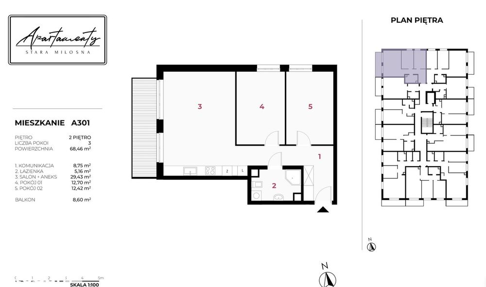 Trzy pokoje | Stara Miłosna | Dla rodziny | Apartamentowiec