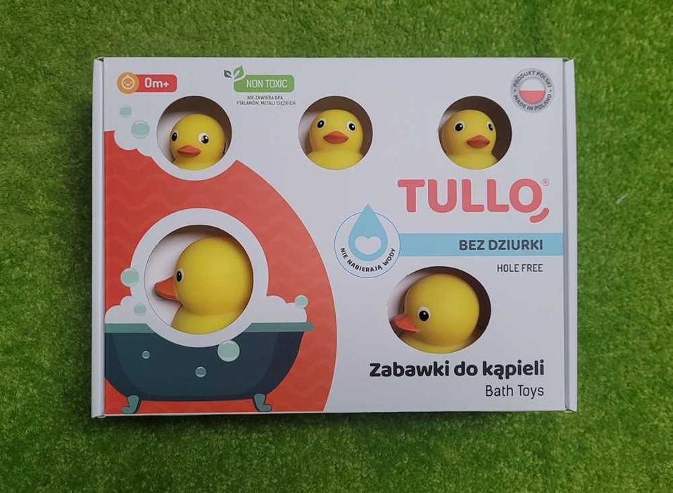 Tullo zabawki do kąpieli kaczuszki bez dziurek 5 szt.