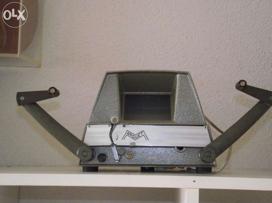 Conjunto de Máquina de projetar 8mm e visionadora anos 60