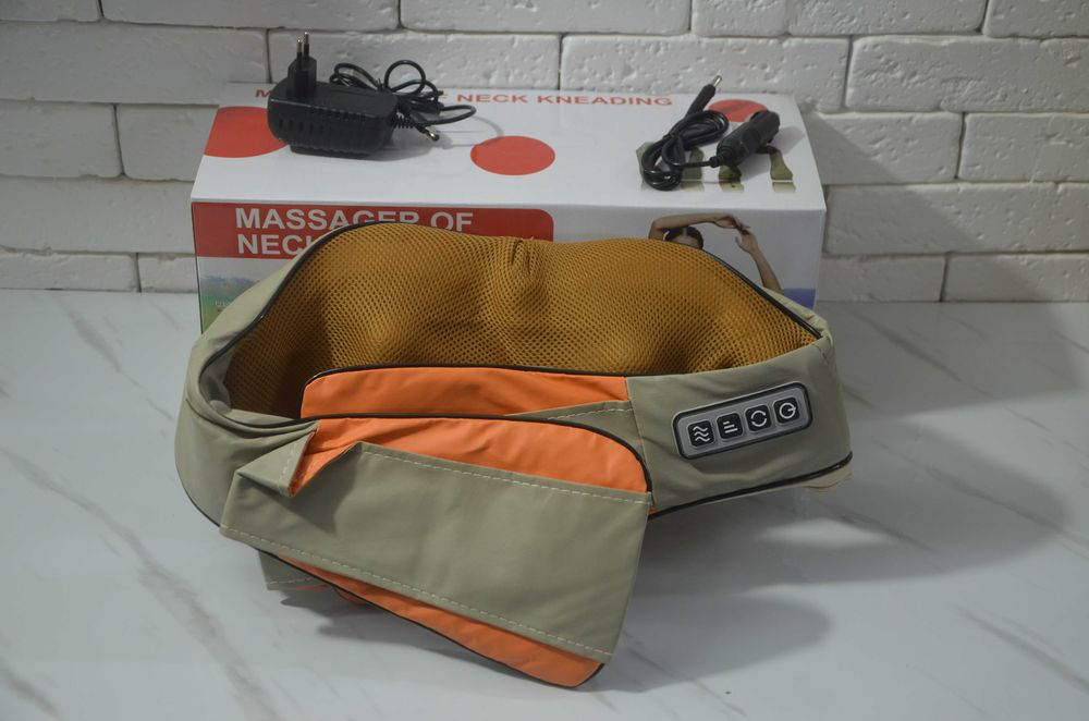 АКЦІЯ Масажер для шиї з підігрівом Neck Kneading Воротниковый массажер