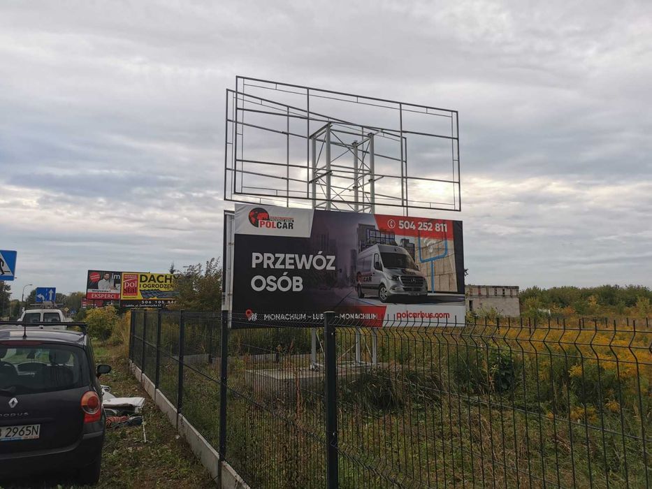 Wynajmę reklamę billboard ul.Turystyczna przy głównej trasie LUBLIN