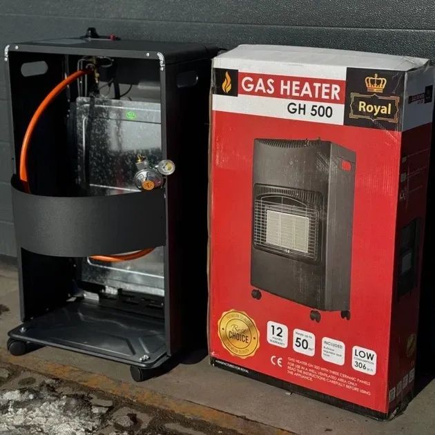 Обогреватель газовый отопитель конвектор на 80м2 4200Вт качество Чехия