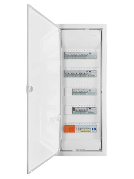 Rozdzielnica elektryczna z przełącznikiem sieć - agregat Hager, gotowa