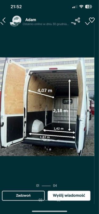 Przeprowadzki /  usługi transportowe /transport