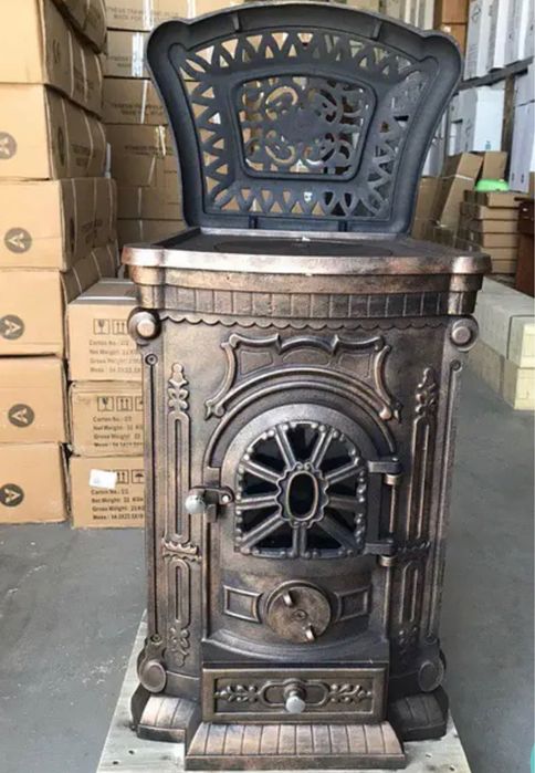 Повністю чавунна піч Ingrid | Буржуйка | Камін | Чугунная печь | Камин