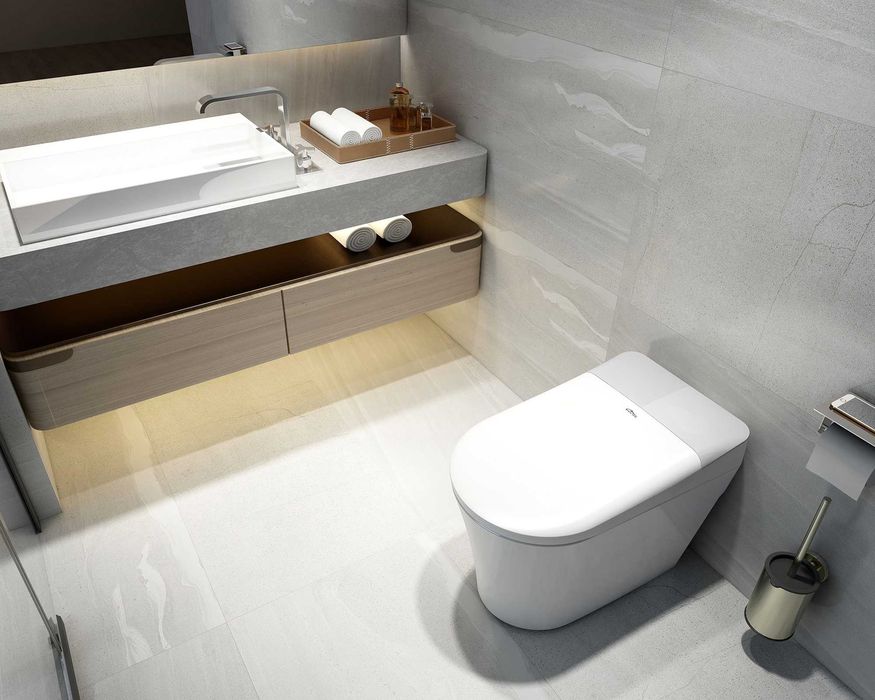 TOALETA INTELIGENTNA WC smart kompakt automatyczna myjąca z suszeniem