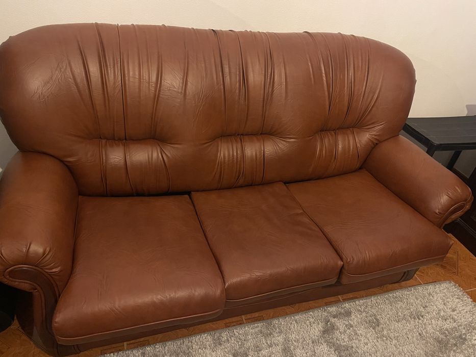 Sofas em pele o sofa grande é sofa cama