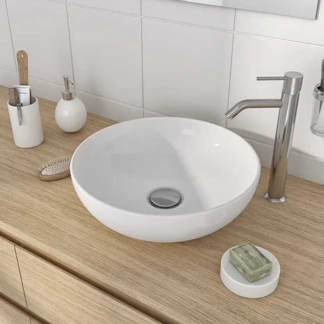 Umywalka ceramiczna nablatowa Essential Round 38 Sensea